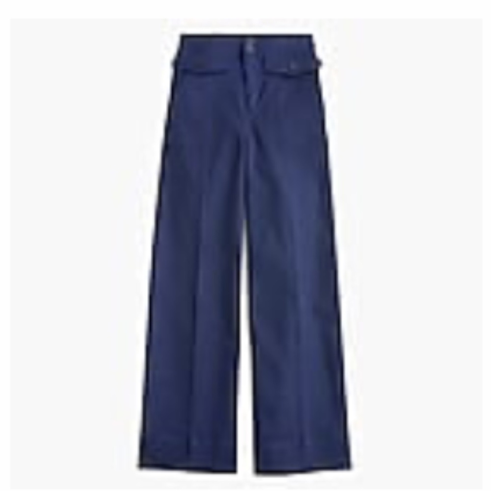 NWOT JCREW Officer Patch-Pocket Wide-Leg Pant